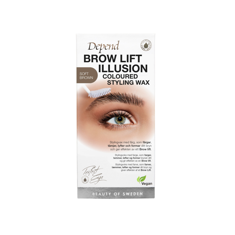4973 Coloured Brow Lift Illusion Styling Wax Soft Brown NORD