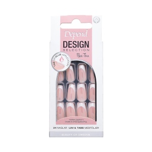 80223 Losnaglar Design Selection French White Chrome Short Coffin